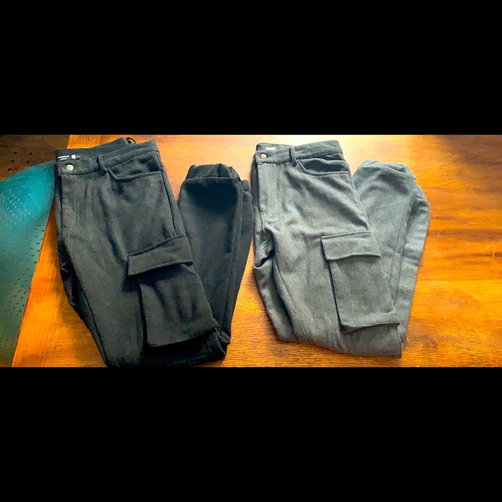 American Stitch Cargo Pants - Black and Gray (1 each colour)